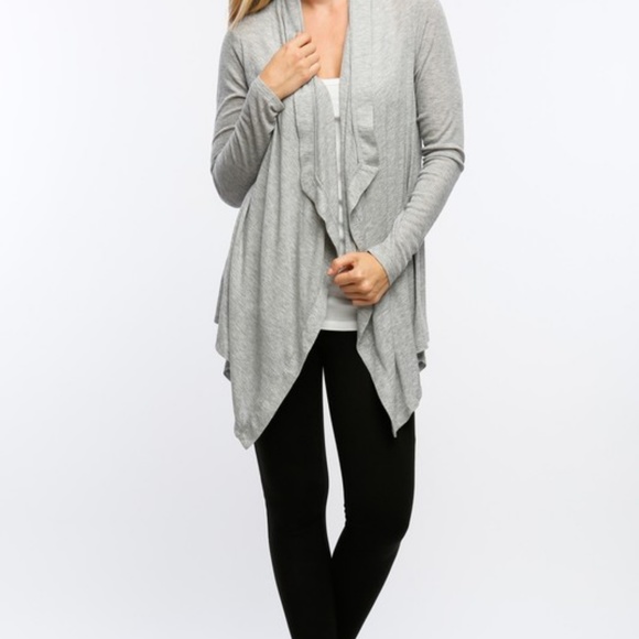NEW Waterfall Cardigan | Gray - Picture 5 of 5